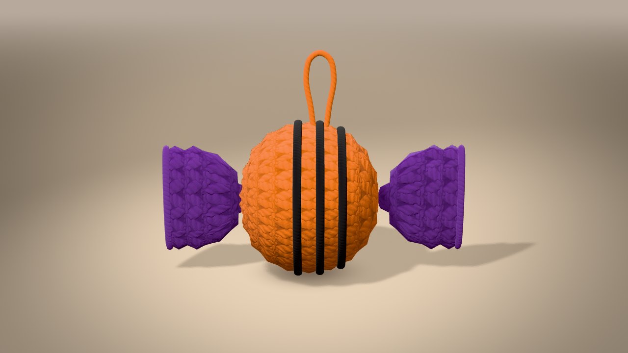 Wrapped Halloween Candy in 3D: finished